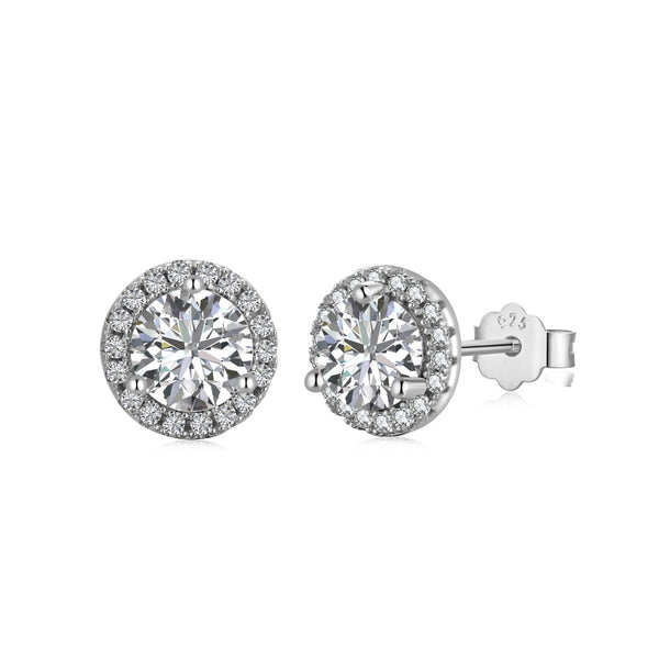 ˇMagic JewelryˇClassic Princess Round Shape Earrings