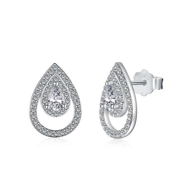 ˇMagic JewelryˇSparkling Delicate Water Drop Shape Daily Earrings